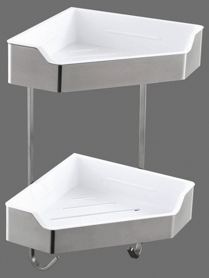 Полка корзина Art&Max AM-T-2701A-S угловая Хром Белый