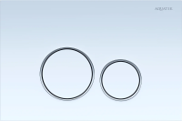 Клавиша для инсталляции Aquatek KDI-0000015 для унитаза, пластик, белая глянцевая