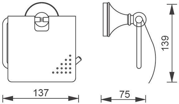 Держатель туалетной бумаги Aquanet 5586