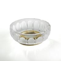 Мыльница 3SC Montblanc настольная 11,5хh4х11,5 см, цвет: прозрачный хрусталь/латунь