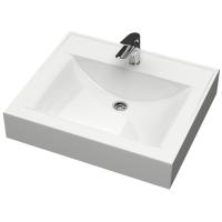 Раковина Paulmark Amberg PM750431 над стиральной машиной, 59.2х59.2 см, белая