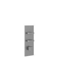 Смеситель Gessi Rettangolo 43024#031 встраиваемый, термостатический, подключение на 3/4”, на 2 источника, внешняя часть, цвет хром