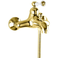 Смеситель для ванны Cezares Margot MARGOT-VM-03/24-Bi Золото 24 карата/белый