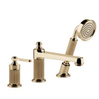 Смеситель на борт ванны Gessi Venti20 65037#735, цвет: Warm Bronze PVD