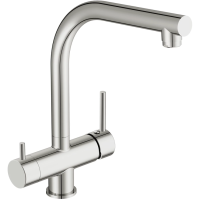 Смеситель для кухни Cersanit Crea A64840 с подключением к фильтру, хром