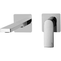 Смеситель Paffoni Tango TA104CR70 для раковины, без донного клапана, встраиваемый, с внутренней частью, излив 15 см, хром глянцевый