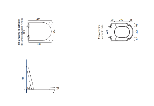 сиденье для унитаза catalano sfera /zero 5scst000, цвет белый