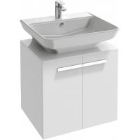 Тумба под раковину Jacob Delafon Struktura 65 EB1382-N18 подвесная, белая глянцевая