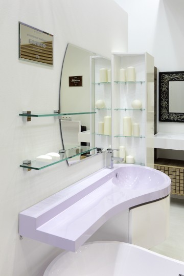 раковина полувстраиваемая цвет и стиль бонито 135 r