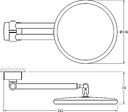 Косметическое зеркало FBS Esperado ESP 020