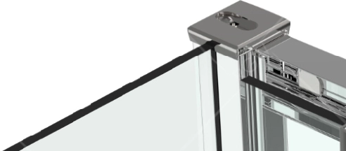 душевой уголок rgw classic cl-34 90x90 профиль хром, стекло прозрачное