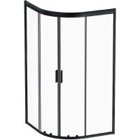 Душевой уголок AM.PM Gem 100×100 W90G-401-100BT профиль черный матовый, стекло прозрачное