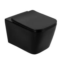 Унитаз подвесной BelBagno Ardente-C BB3202CHR-MB безободковый, без сиденья, черный матовый