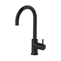 Cisal Less New Смеситель для раковины, на 1 отв., цвет: черный матовый