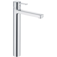 Смеситель Kludi Zenta 382570575 для раковины, высокий, без донного клапана, цвет хром Смеситель Kludi Zenta 382570575 для раковины, высокий, без донного клапана, цвет хром