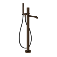 Смеситель для ванны Gessi HABITO CESELLO 70428#845 цвет-темная бронза