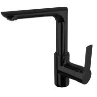 Cмеситель Fima Carlo Frattini Mast F3151FNS.ES для раковины, на 1 отв., с литьевым вращающимся изливом, чёрный матовый