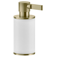 Дозатор Gessi INCISO 58537#727 цвет-белый/браш.латунь PVD
