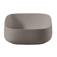 Раковина ArtCeram Cognac Quadro COL007 40 00 накладная, без отв., без перелива, на столешницу, Saniglaze, 46x41xh15.5 см, brown tortora Раковина ArtCeram Cognac Quadro COL007 40 00 накладная, без отв., без перелива, на столешницу, Saniglaze, 46x41xh15.5 см, brown tortora