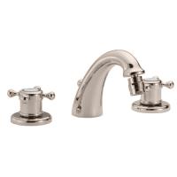 Cisal HUBER Victorian Смеситель для биде на 3 отверстия с донным клапаном, цвет: никель матовый