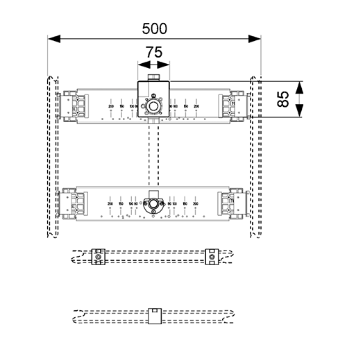 Монтажный комплект для писсуара TECE 9020038