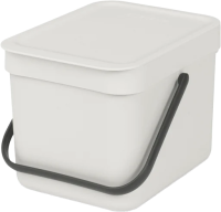 Мусорное ведро Brabantia Sort&Go 213267 6 л, светло-серое