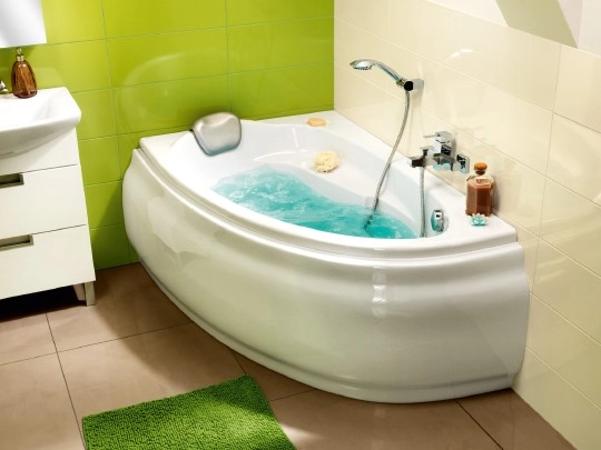акриловая ванна cersanit joanna 140x90 l wa-joanna*140-l