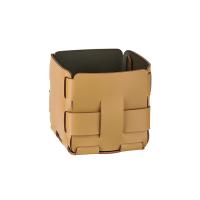 Корзинка Colombo Design Adj Mini Bottega BADJ1013-4055 12x12хh13 см, горчичный|оливковый