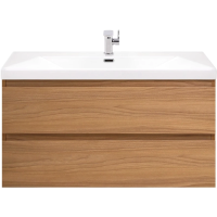 Тумба под раковину Cezares Molveno 90 MOLVENO-90-2C-SO-NC подвесная Noce Chiaro