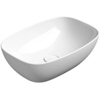 Раковина GSI Nubes 978411 накладная, 50x35 см, Bianco lucido (Белый глянец)