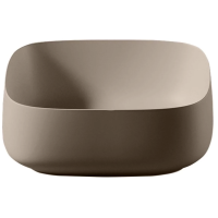 Раковина ArtCeram Cognac Quadro COL007 41 00 накладная, без отв., без перелива, на столешницу, Saniglaze, 46x41xh15.5 см, matera