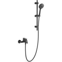 Смеситель для ванны Arrow AG3628MB-TZ с душевым гарнитуром, черный матовый