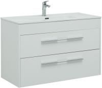 Тумба под раковину Aquanet Августа 100 белый (ручка хром), 00277509