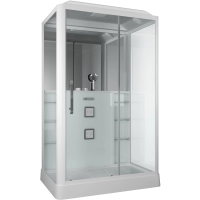 Душевая кабина Grossman GR-128 135x90 профиль Белый стекло прозрачное