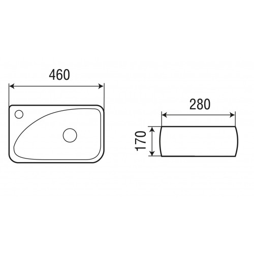 раковина подвесная weltwasser aisbach 5096 r 46 10000004598, белая