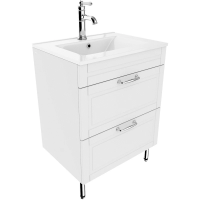 Тумба с раковиной Iddis Oxford 60 OXF60W0i95K Белая