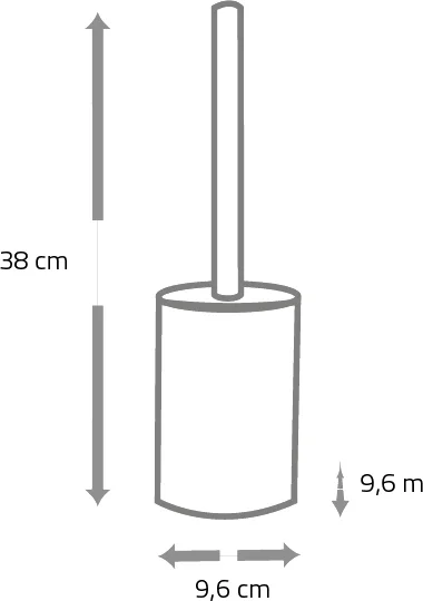 Ёршик для унитаза Ridder Crimp 2013417 серый