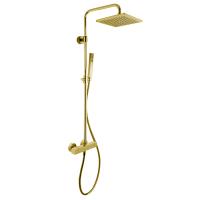 Душевая система FIMA|Carlo Frattini Colonne doccia F4255/Q255OR с термостатом, золото