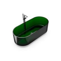 Ванна отдельностоящая 170x75 см.Knief Ellipse shape 70003090 из полимерного материала, цвет: Malachit # 090