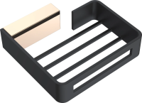 Держатель для губки Boheme Q 10959-G-B Черный Золото Держатель для губки Boheme Q 10959-G-B Черный Золото