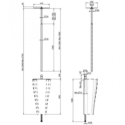 смеситель для раковины fima carlo frattini nomos go f4191cr потолочный