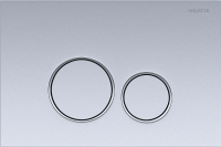 Клавиша для инсталляции Aquatek KDI-0000019 для унитаза, пластик, хром матовая