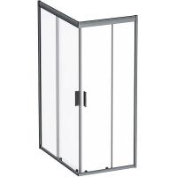 Душевой уголок AM.PM Gem 120×80 W90G-404-120280-BT профиль черный матовый, стекло прозрачное