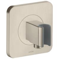 Держатель ручного душа Axor ShowerSelect 36724820 с выводом воды, шлифованный никель