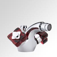 THG THG Petale de Cristal rouge Смеситель для биде, 1 отв., цвет: хром/красный хрусталь