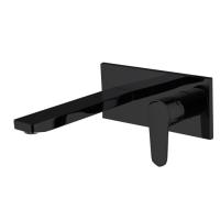 Cмеситель Fima Carlo Frattini Serie 22 F3830WLX5NS для раковины, встраиваемый, излив 20.4 см, чёрный матовый