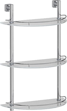 Полка стеклянная FBS Esperado ESP 082 3-ярусная 40 см
