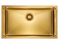 Кухонная мойка Paulmark NEXT 74 UNI PM217444-BG, цвет золотой матовый