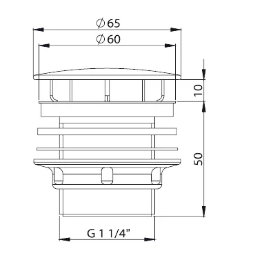 донный клапан bette b580-000 белый