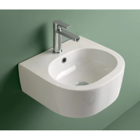 Раковина Kerasan Flo 314901 подвесная, 40x37 см, цвет: белый